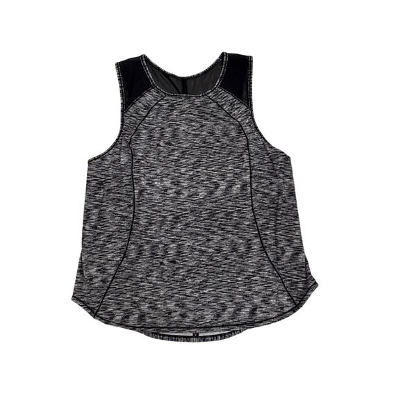 Lululemon Sculpt Tank Top Black Gray Racerback Active Athletic Size Women's 10 - Picture 1 of 3